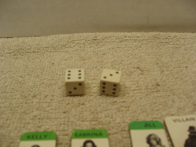 Milton Bradley Die White 1/2
